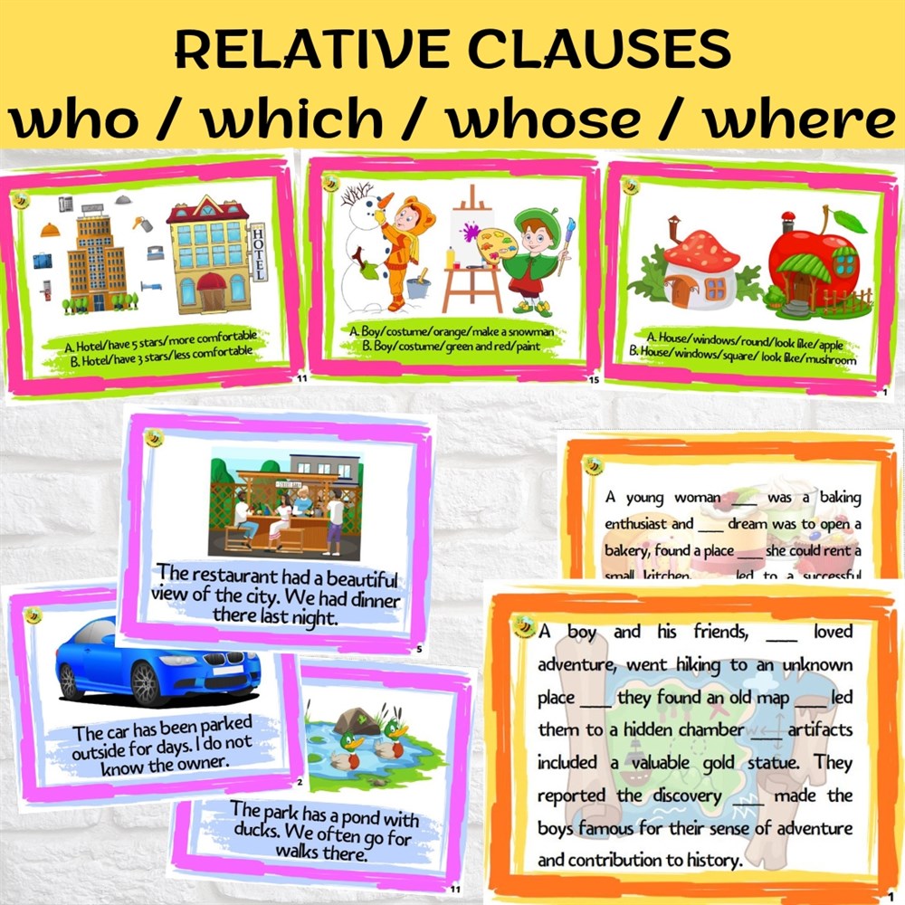 Relatives who which where whose