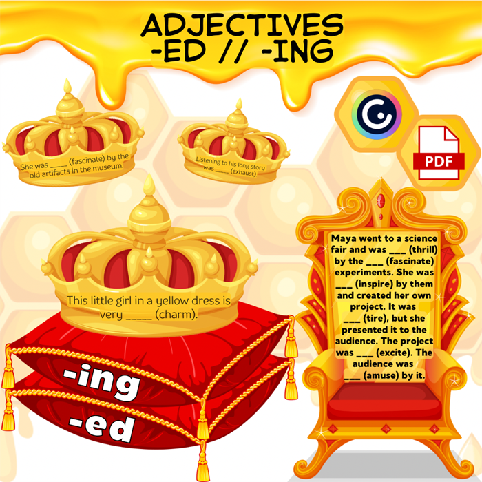 Adjectives -ed -ing 1838 - фото 4933