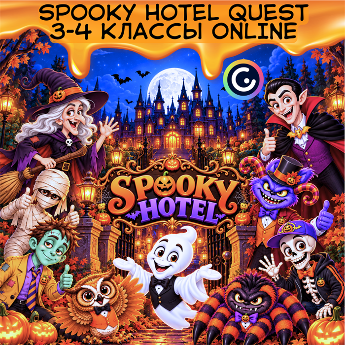 Spooky Hotel Halloween quest 3-4 классы ONLINE 1962